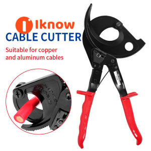 Tôi biết HS-520A 400mm 2 Kìm cắt cáp Nhông đồng nhôm cắt Công cụ ratcheting Đức Thiết kế dây cắt Kìm cắt HS-325A
