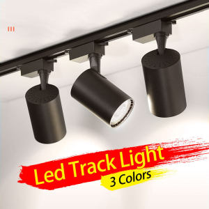 CHENBEN Led Track Light One Set Spot Ceiling Lights 12W 20W 30W 40W Aluminum Track Rail Lamp COB Spotlight for Kitchen Restaurant Living Room Clothes Shop Lighting One Year Warranty