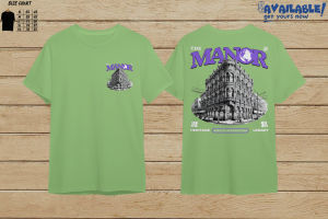 kaos distro THE MANOR  - kaos pria dan wanita lengan pendek ukuran M.L.XL.XXL kerah bulat bahan katun 24s combed