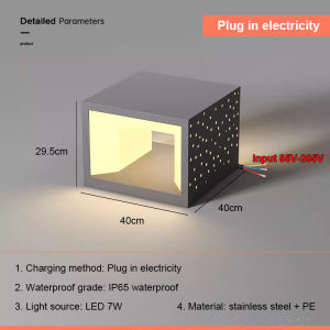 Solar Pillar Lights LED Wall Lamp Solar Energy Super Bright Lighting Outdoor Waterproof Square Home Decor Villa Door Gate Garden Solar-Powered Lights