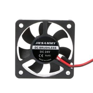 DC 24V 2pin 5010 50x50x12mm 5cm 50mm làm mát nhỏ gọn Quạt làm mát 7 lưỡi PC Chassis Cooler