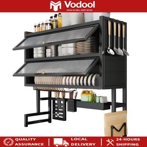 Double Layer Kitchen Sink Storage Rack with Drip Tray Countertop Dish Drain Rack Bowl Storage Organizer Household Kitchen Accessories