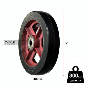 6 810 12 Inches Pushcart Solid Rubber Wheel Heavy Duty Solid Wheel For Hand Truck