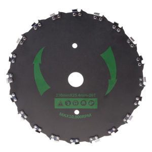 20 Sawtooth Mata Pisau Mesin Potong Rumput Bulat / Pisau Bulat Mesin Potong Rumput Pengganti 23cm