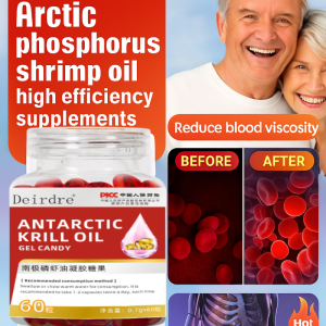 Antarctic Krill Oil Softgels Rich in Omega-3 Astaxanthin Phospholipids  Supports Heart Brain Joint Health 60 Capsules