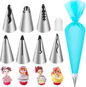 Bộ 9 chiếc đầu trang trí viền lá phong cách Hàn Quốc bộ trang trí bánh dụng cụ nướng bánh mì