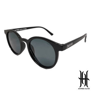 Kacamata Pria Wanita Frame Bulat Mata Kucing Distro Clothing Local Brand HATRED ALIVE Sunglasses Gaya Vintage Retro FREE POUCH Code D4