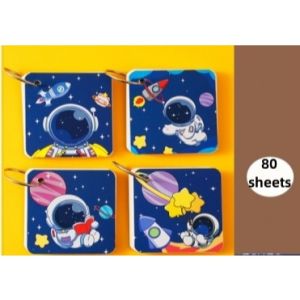 80 Sheets Creative Cute Mini Loose-leaf Hand Book Student Portable Notebook Ring Binder Mini Coil