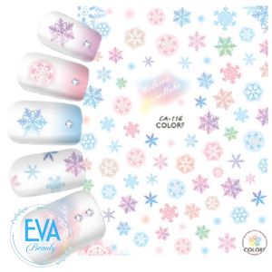 Sticker Dán Móng Tay 3D Trang Trí Móng Mẫu Noel Hoạ Tiết Bông Tuyết CA116 – CA117 – F285