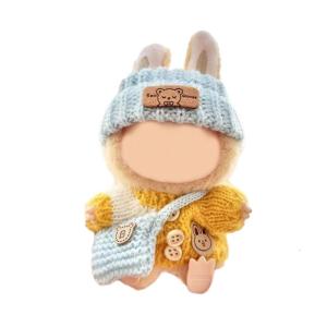 Quyến rũ Crochet Bộ quần áo búp bê cho 17cm búp bê bao gồm áo len mũ và túi tuyệt vời cho trẻ em trò chơi đóng vai