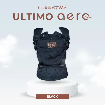 Cuddleme Ultimo Carrier - Aero Carrier - Gendongan Bayi Hipset 5 Posisi - SSC M Shape Newborn Toddler - Gendongan Kangguru Multifungsi Hipseat Bisa Dilepas - 100% Katun Kanvas Peach Printing - Support M-Shape - SNI & Halal MUI