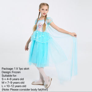 S/M/L Disney princess dressdresses for girlscostume dressgownfrozenelsasnow whitemermaidsofiarainbow unicorncosplaybirthdays partiesBINLU