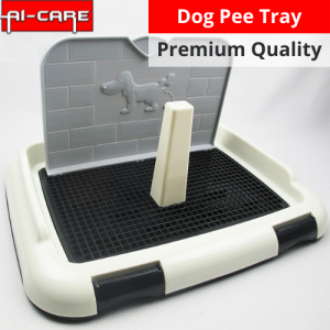 Large & Small Size Dog Pee Tray with Wall and Pillar Toilet Pee Pad Training Pad dog cleaning washable potty wee