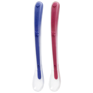 Babycare ช้อนเด็กซิลิโคนช้อนป้อนอาหารเด็ก ชุดช้อนนุ่ม 2 ชิ้น