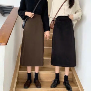 Chân Váy Công Sở Sẻ Sau Chất Vitex Dày Mịn Vải Không Nhăn Xù Dáng Dài Chữ A Siêu Xinh HT099
