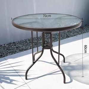 [READY STOCK] Outdoor Furniture Garden Set Chairs + Table With Tempered Glass Garden Outdoor table and chairs