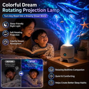 Rotating Galaxy Projector Light Fantasy Atmosphere Night Light LED Star Lamp Remote Control Party Decoration Bedroom Room Decor