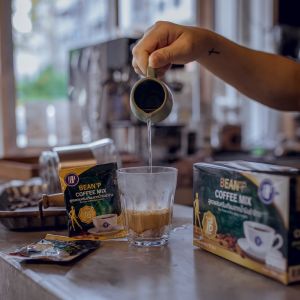 Bean P Coffee Mix บีนพี คอฟฟี่ มิกซ์ กาแฟ บีนพี กาแฟ BP เครื่องดื่มกาแฟปรุงสําเร็จ ทานได้ทั้งร้อนและเย็น