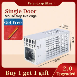 ✅【BIG SIZE】Upgraded 2 Holes Strengthen Catch Mouse trap Rat Cage (Big Rat Can Fit In) Pest Control