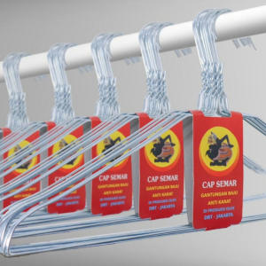 Gantungan baju besi stenlis isi 50 pcs Anti Karat/Hanger baju Kawat Stainless Tebal