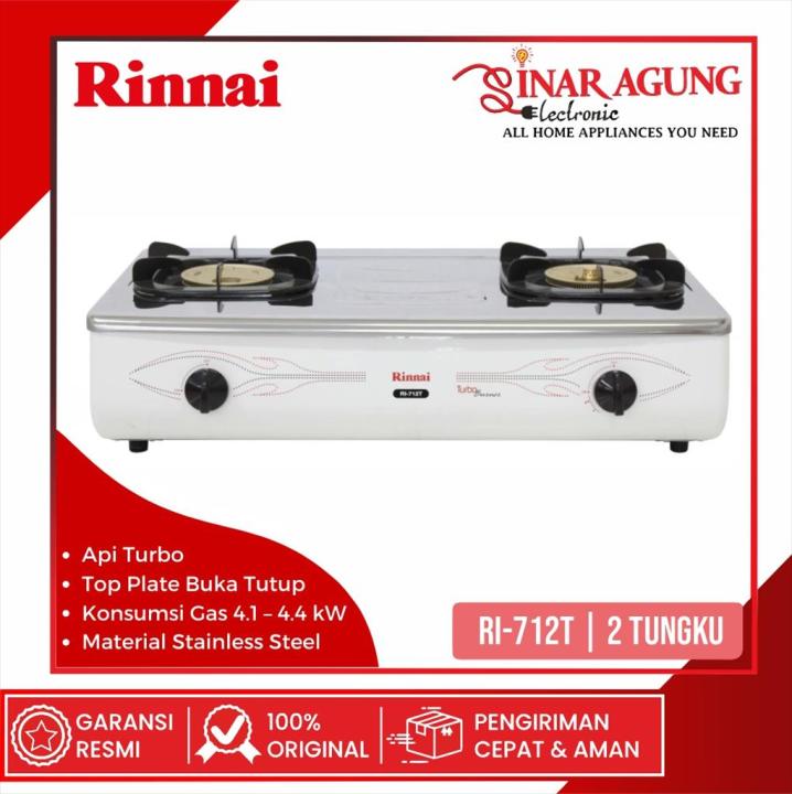 RINNAI RI-712T RI712T KOMPOR GAS TUNGKU GRANDE SERIES 100