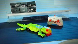 รถปีกอินทรีปีนผนังควบคุมระยะไกลสำหรับเด็ก รถจำลองไฟฟ้า จิ้งจกไบโอนิค ของเล่นสัตว์กลไกปีนผนัง