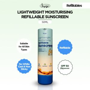 hygr Lightweight Moisturising Refillable Sunscreen