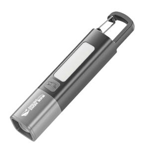 LED Camping Flashlight USB Rechargeable Compact Camping Torch 3 Modes Telescopic Zoomable Flashlight for Outdoor Camping