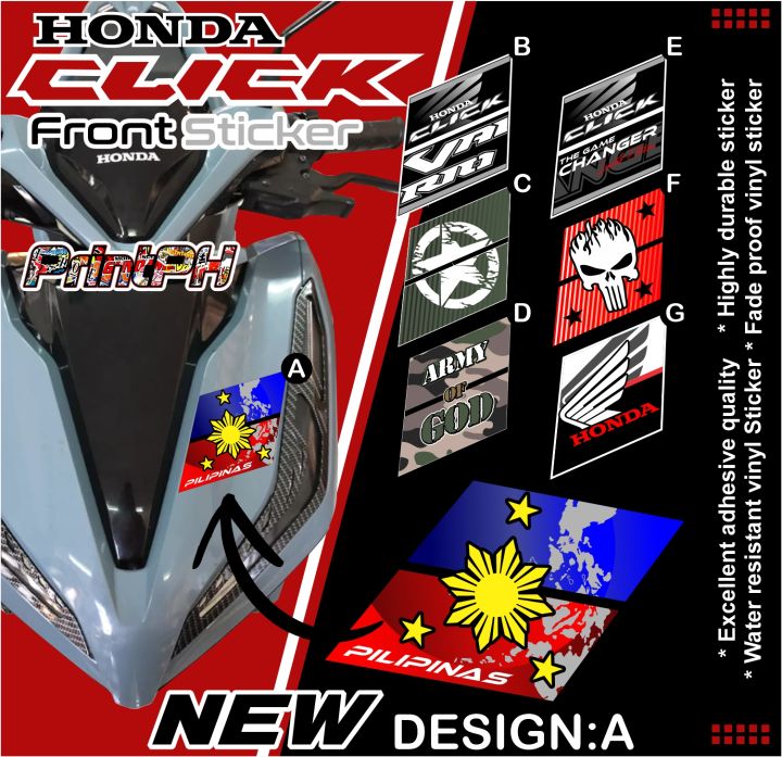 Honda Click Printed Stripes Decals Sticker | Lazada PH