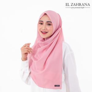 ELZAHRANA Pashmina Instan Aisha - Pashmina Diamond - Pastan Polos Satu Lubang - Hijab Terbaru