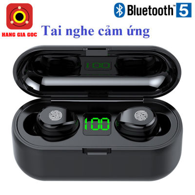 Tai nghe Bluetooth 5.3 TWS F9 cảm ứng phiên bản mới kèm mic, tăng giảm âm lượng trên tai nghe