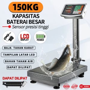 150kg/300kg Timbangan Duduk Digital Timbangan Barang Model Lipat