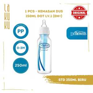 Lakuku - Dr. Browns botol susu bayi newborn narrow natural flow standard PP wideneck options plus