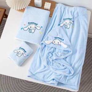 💧[นุ่มดูดซับน้ำ] ชุดผ้าขนหนูและผ้าเช็ดตัวกำมะหยี่ปะการังแบบหนา | กระโปรงอาบน้ำแสนสบาย | หมวกเป่าผม | ต้องมีสำหรับใช้ในบ้าน🏡-Goya159