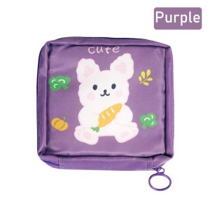 Dompet Pouch Mini Tempat Penyimpanan Koin Perhiasan Pembalut Resleting Serbaguna Motif Lucu