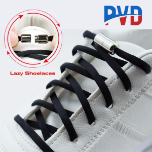 PVD 2PCS Elastic Shoelaces Elastic No Tie Shoelaces for Adults and Kids