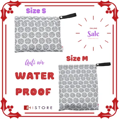 [HI] WET BAG WATERPROOF TAS ANTI BOCOR WASHABLE WET POUCH DIAPER CLOTH DRY SERBAGUNA
