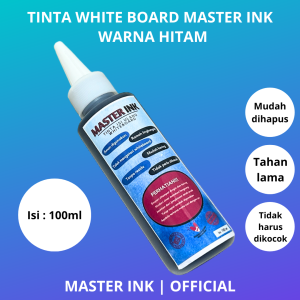 Tinta Spidol Whiteboard Master INK Tinta Isi Ulang Spidol Master INK BIRU 100ml