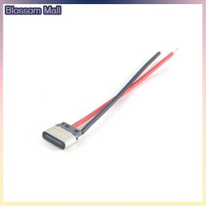 [Blossom] 5pcs USB Type-C 2P Welding Wire Female Connector Cable For Mobile Phone Charging