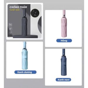 Ô Dù Gấp Mini Tự Động 24 Nan Đôi 105cm Cao Cấp | Dù Cầm Tay Chống UV Chống Gió Siêu Bền