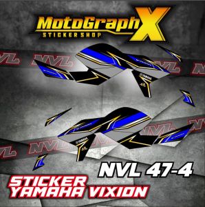 Striping Premium New Vixion Lightnig / Terlaris Sticker New Vixion Lightnig NVL 47 PREMIUM