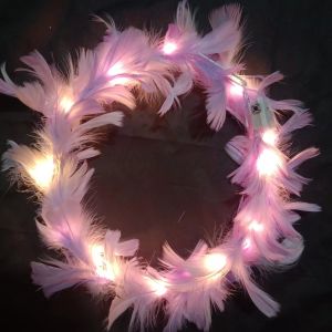 Bando Bidadari LED / Bando Bulu Angsa / Bando LED Cocok Untuk Live Foto Atau Rekaman Tampil Pentas Seni Tari Dan Budaya Dan Pesta