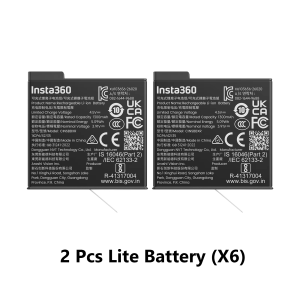 【Singapore STOCK】Original Insta360 X6 Lite Battery (1300mAh)Supports continuous recording of 70 minutes of 8K30 video meeting daily creative needs