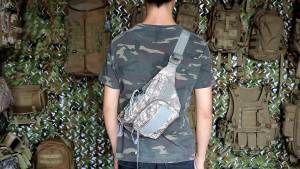 Outdoor sports waist bag   Cycling camouflage waist bag   Chest Bag   Tactical shoulder bag   Mens and womens camping bags money bags waist bags