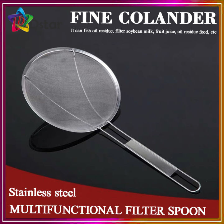 Food Strainer Premium Stainless Fine Mesh Strainers Sieve With Long