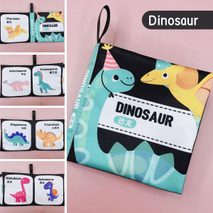LAKOE Buku Bantal Bayi 3D Mainan Bayi Softbook Buku Kain Bayi Cloth Book