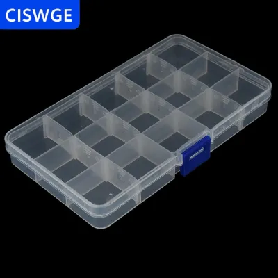 [COD] CISWGE Zhanjietun 15 Khoang Lưỡi Câu Cá Mồi Hộp Đựng Mồi Giải Quyết Lưu Trữ Container Trường Hợp