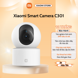 Camera thông minh Xiaomi C301 2K (2304×1296p) xoay 360 độ - Chính hãng bảo hành 12 tháng
