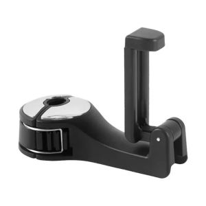 จัดส่งใน24ซม.ตะขอเกี่ยวของเบาะหลังรถยนต์ หมุนได้360องศา ที่แขวนในรถ พลาสติก ปรับได้4ระดับ อเนกประสงค์