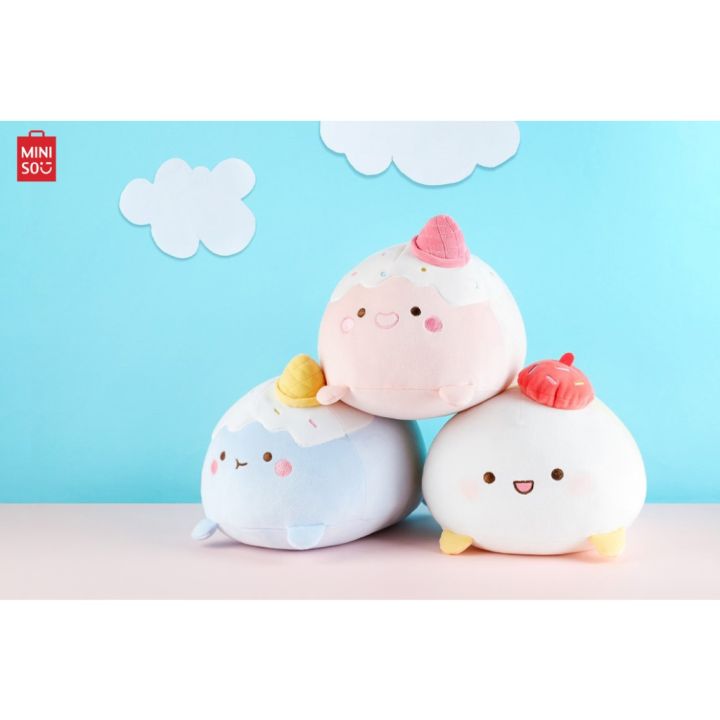 Miniso Delightful Food Series - Strawberry/Cotton Candy/Cream Plush ...